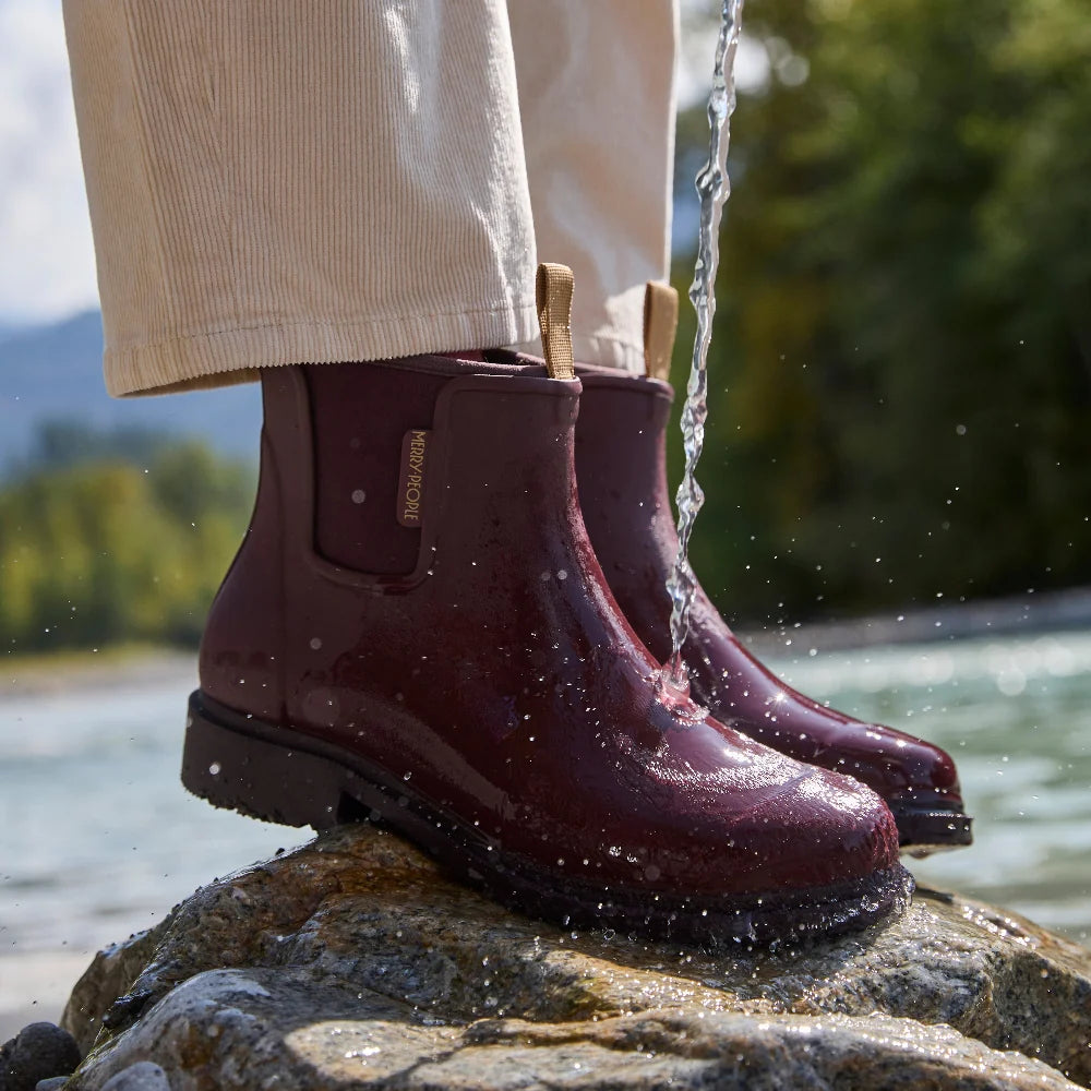 Bobbi Wellington Boot // Dark Cherry