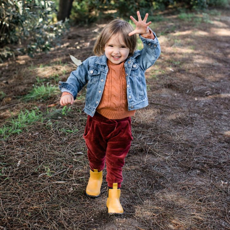 Bobbi Kids Wellington Boot // Mustard Yellow