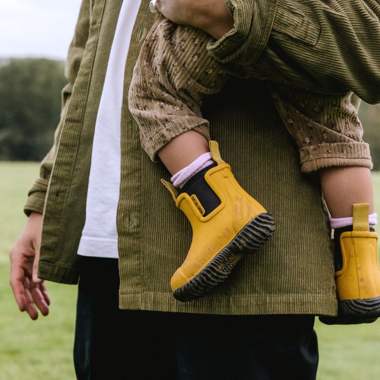 Bobbi Kids Wellington Boot // Mustard Yellow