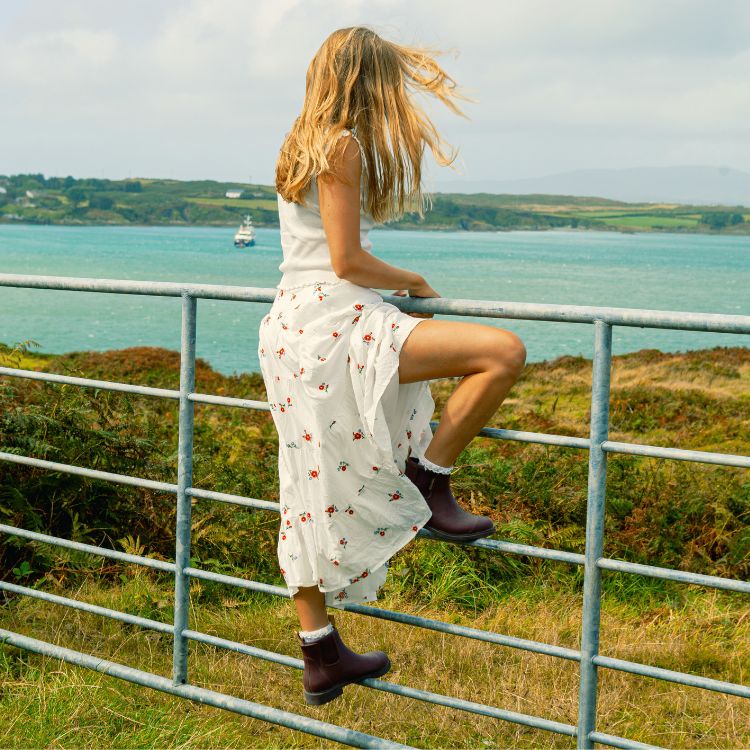 Bobbi Wellington Boot // Dark Cherry