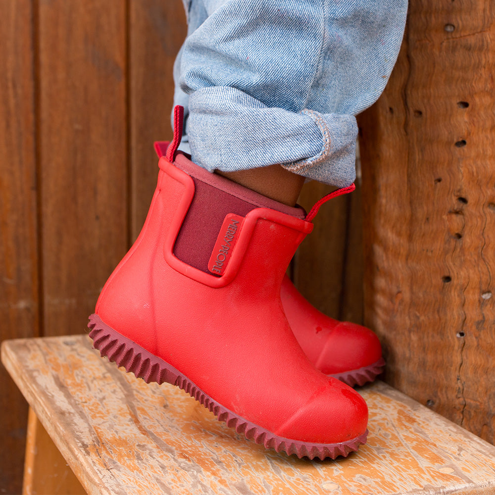 Bobbi Kids Wellington Boot // Chilli Red