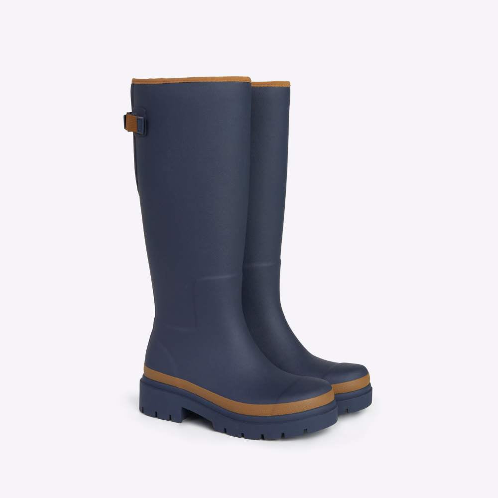 Fergie Tall Wellington Boot // Oxford Blue