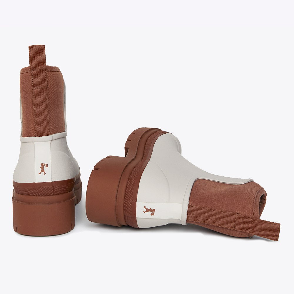 Merry People X Karen Walker Tully Boot // Ecru & Chestnut [Retired]