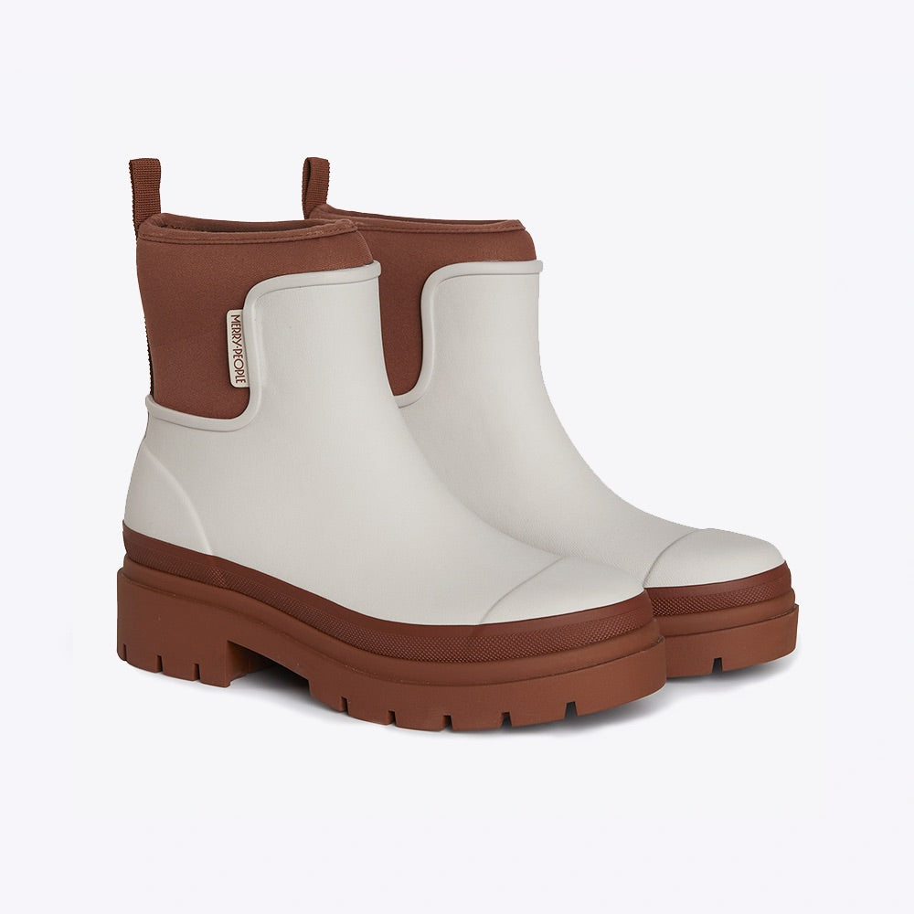 X Karen Walker Tully Boot Ecru & Chestnut [Retired]