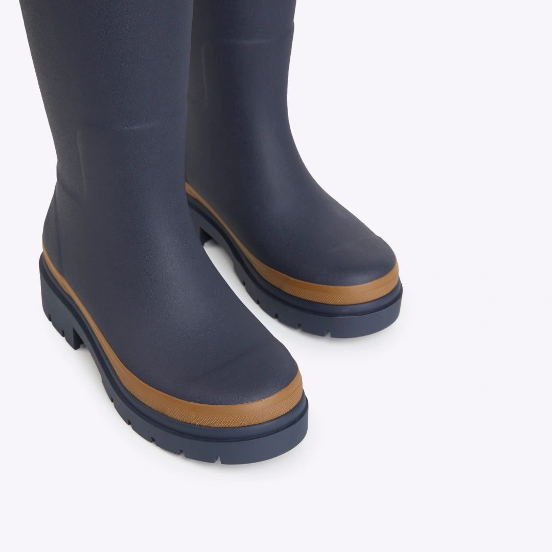 Fergie Tall Wellington Boot // Oxford Blue