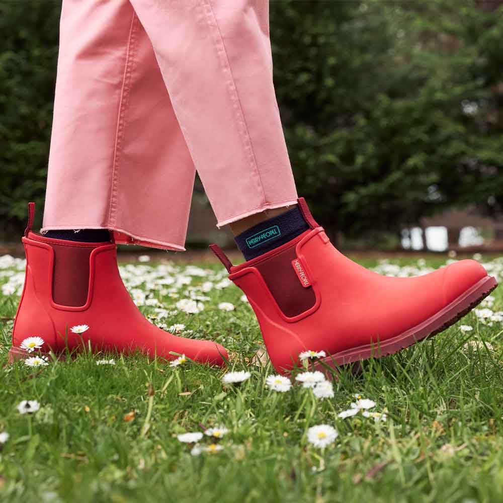 Bobbi Wellington Boot // Poppy Red