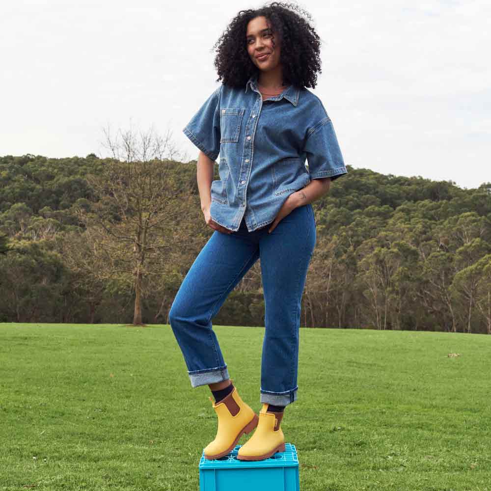 Bobbi Wellington Boot // Sunflower Yellow