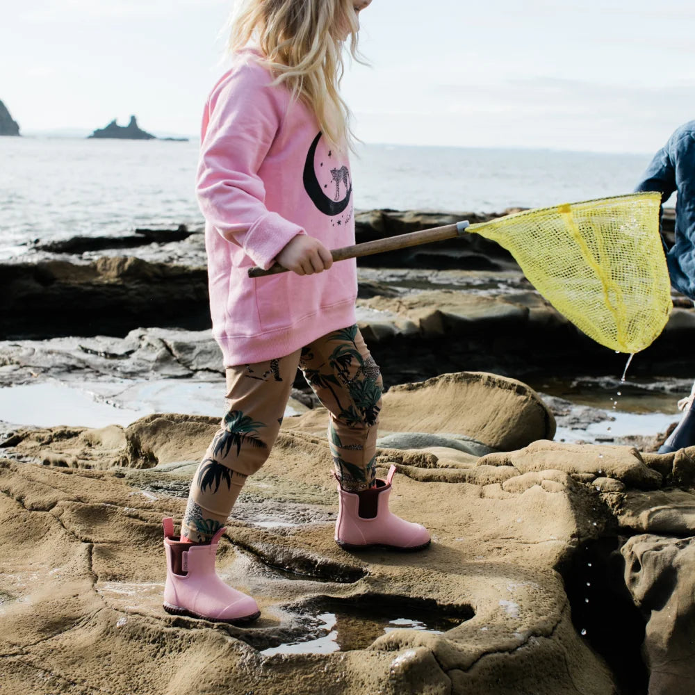 Bobbi Kids Wellington Boot // Dusty Pink