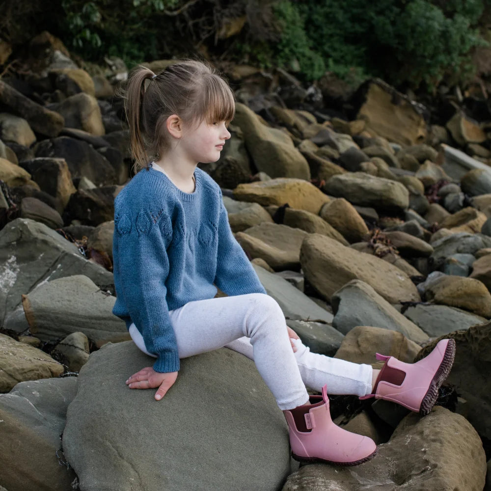 Bobbi Kids Wellington Boot Dusty Pink