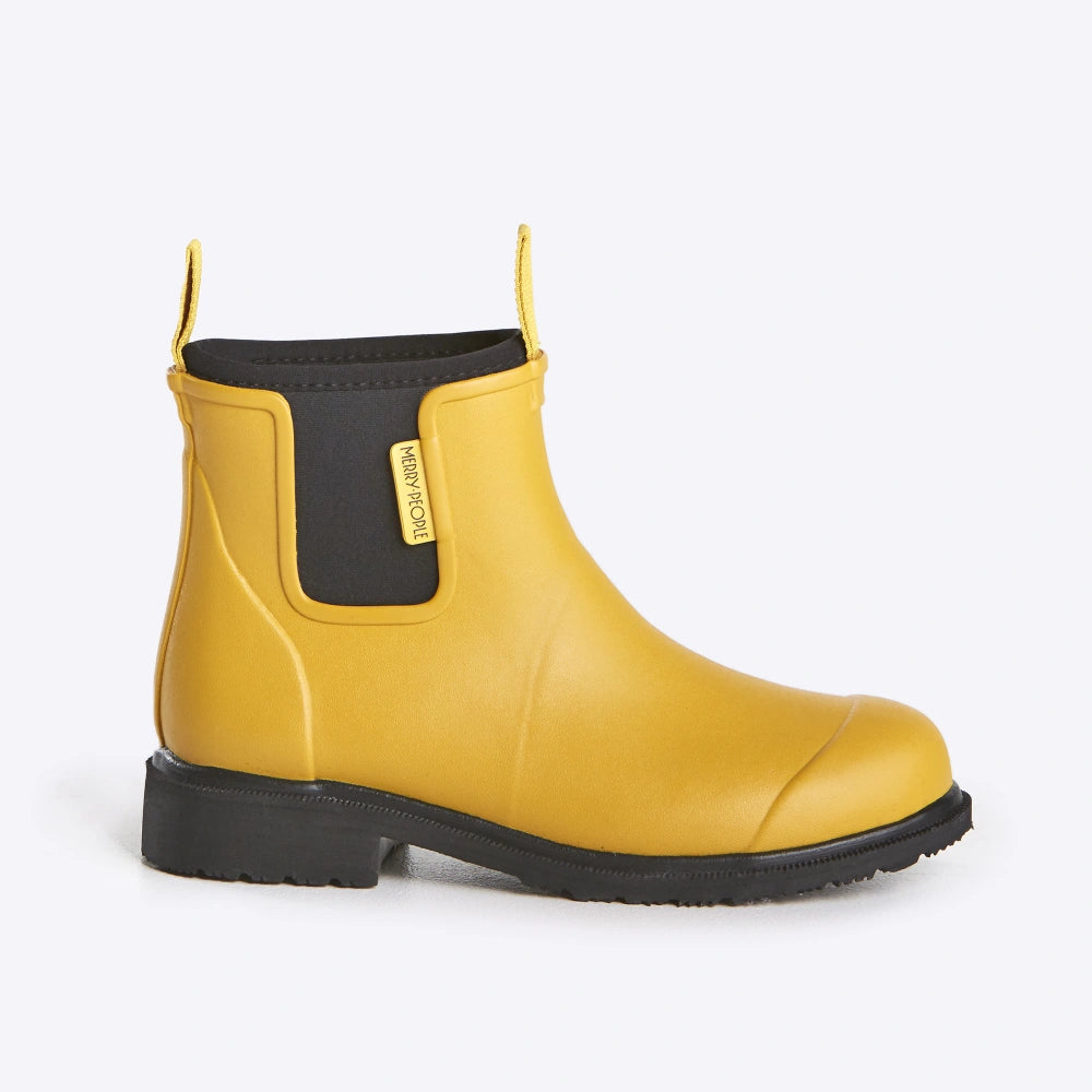 Bobbi Wellington Boot // Mustard Yellow & Black